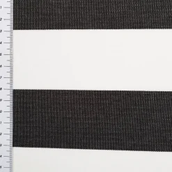 Outdoorstoff Markisenstoff Gartenmöbelstoff Toldo Teflonausrüstung Streifen schwarz weiß in 160cm Breite