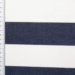 Outdoorstoff Markisenstoff Gartenmöbelstoff Toldo Teflonausrüstung Streifen dunkelblau weiß in 160cm Breite