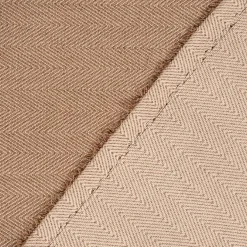 Outdoorstoff Markisenstoff Teflonbeschichtung Arrieta Fischgrätmuster Herringbone braun 1,60m Breite