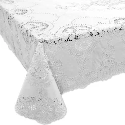 Outdoor Tischdecke Häkelspitze Amira weiß 152x228cm