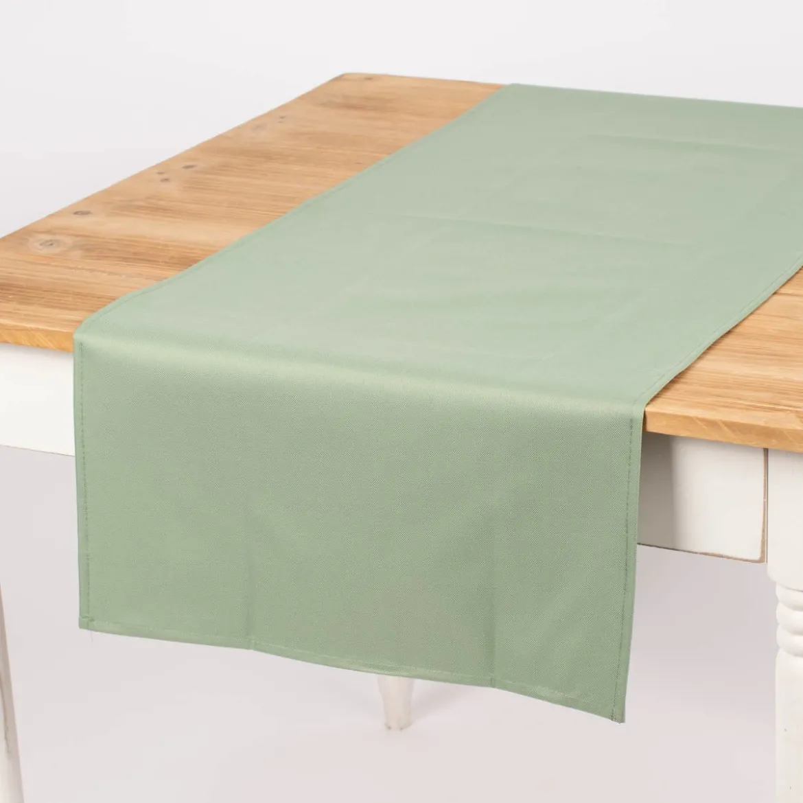 Outdoor Tischläufer einfarbig grün 45x150cm