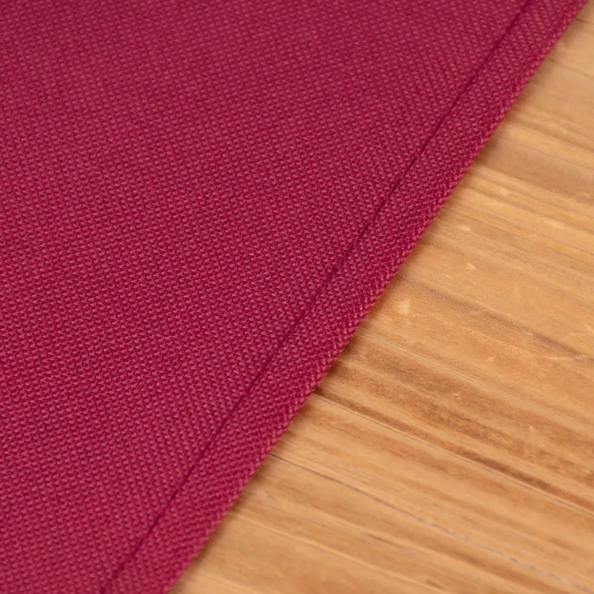 Outdoor Tischläufer einfarbig cassis 45x150cm