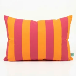 PAD Outdoor Kissenhülle Patio Streifen Pink Orange 35x60cm