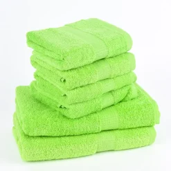 [Paket] 6tlg Singleset Qualitätsfrottee 100% Baumwolle 500g/qm einfarbig