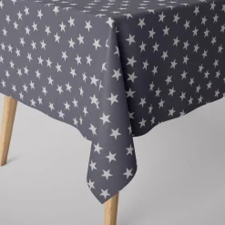 Panama Dekostoff Baumwollstoff Little Star Twilight Sterne blau weiß 140cm Breite