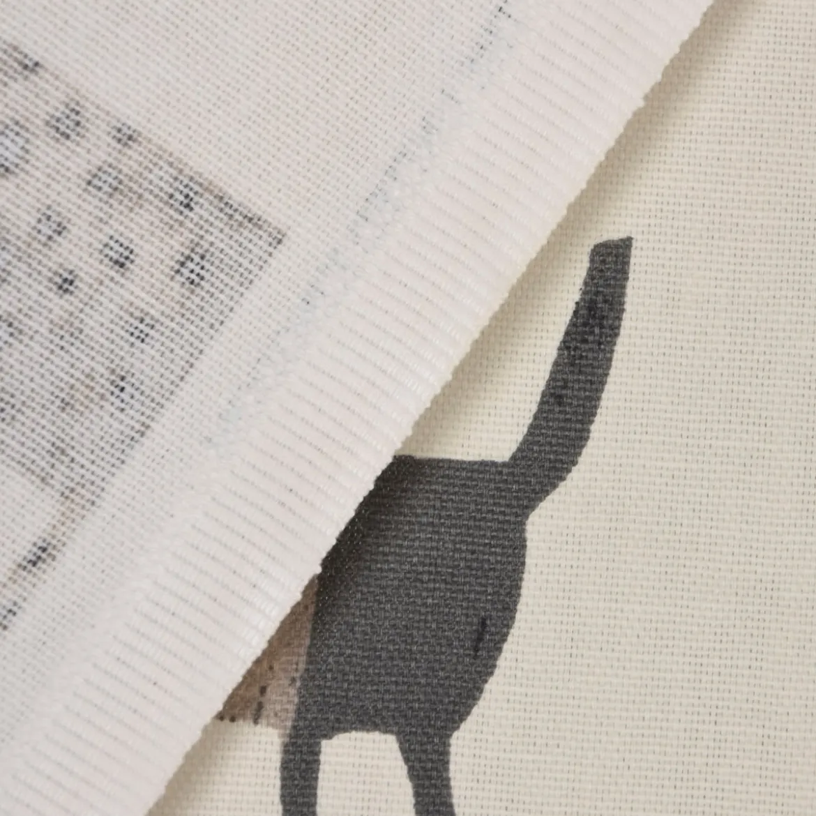 Panama Dekostoff Baumwollstoff Woof Butterscotch Hunde beige bunt 140cm Breite