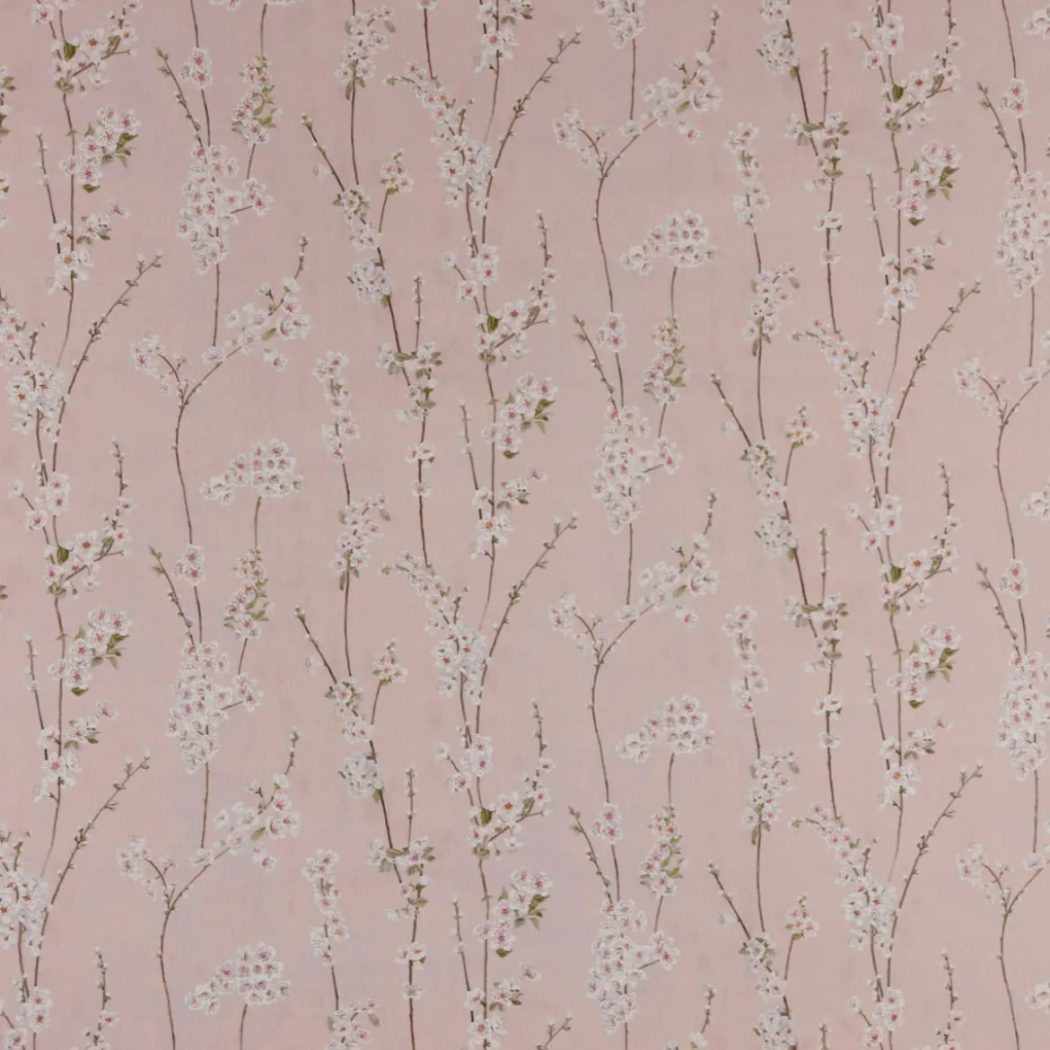 Panama Dekostoff Baumwollstoff Almond Blossom Mandelblütenzweige rosa 140cm Breite
