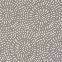 Panama Dekostoff Baumwollstoff Whirl Pebble Mandalas Kreise grau 138cm Breite