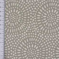 Panama Dekostoff Baumwollstoff Whirl Pebble Mandalas Kreise grau 138cm Breite