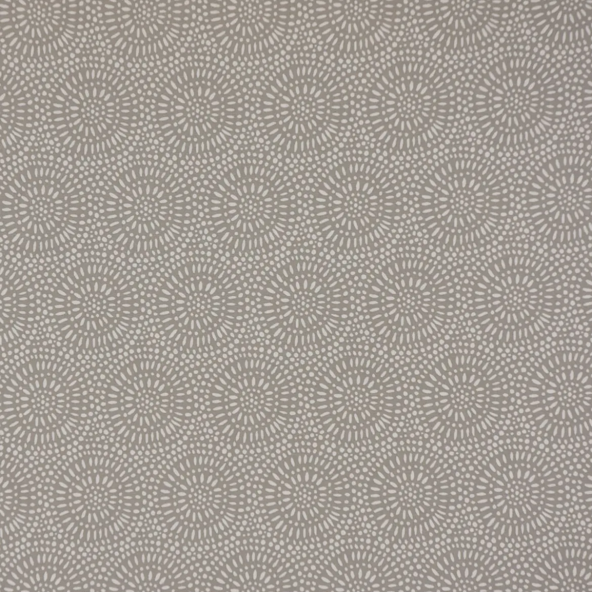 Panama Dekostoff Baumwollstoff Whirl Pebble Mandalas Kreise grau 138cm Breite