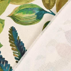 Panama Dekostoff Baumwollstoff Tonga Spice Exotik Blätter Pflanzen bunt 140cm Breite