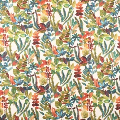 Panama Dekostoff Baumwollstoff Tonga Spice Exotik Blätter Pflanzen bunt 140cm Breite