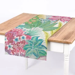 Panama Dekostoff Baumwollstoff KOLKATA Botanik Vögel Schmetterling bunt 140cm Breite