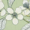 Panama Dekostoff Baumwollstoff Cherry Blossom Kirschblüten grün weiß 140cm Breite