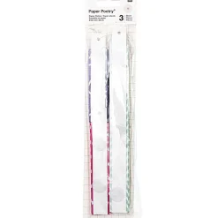 Papierfächer Rosetten in Pastelltönen mit Pünktchen und Karos von Rico Design im 3er Set
