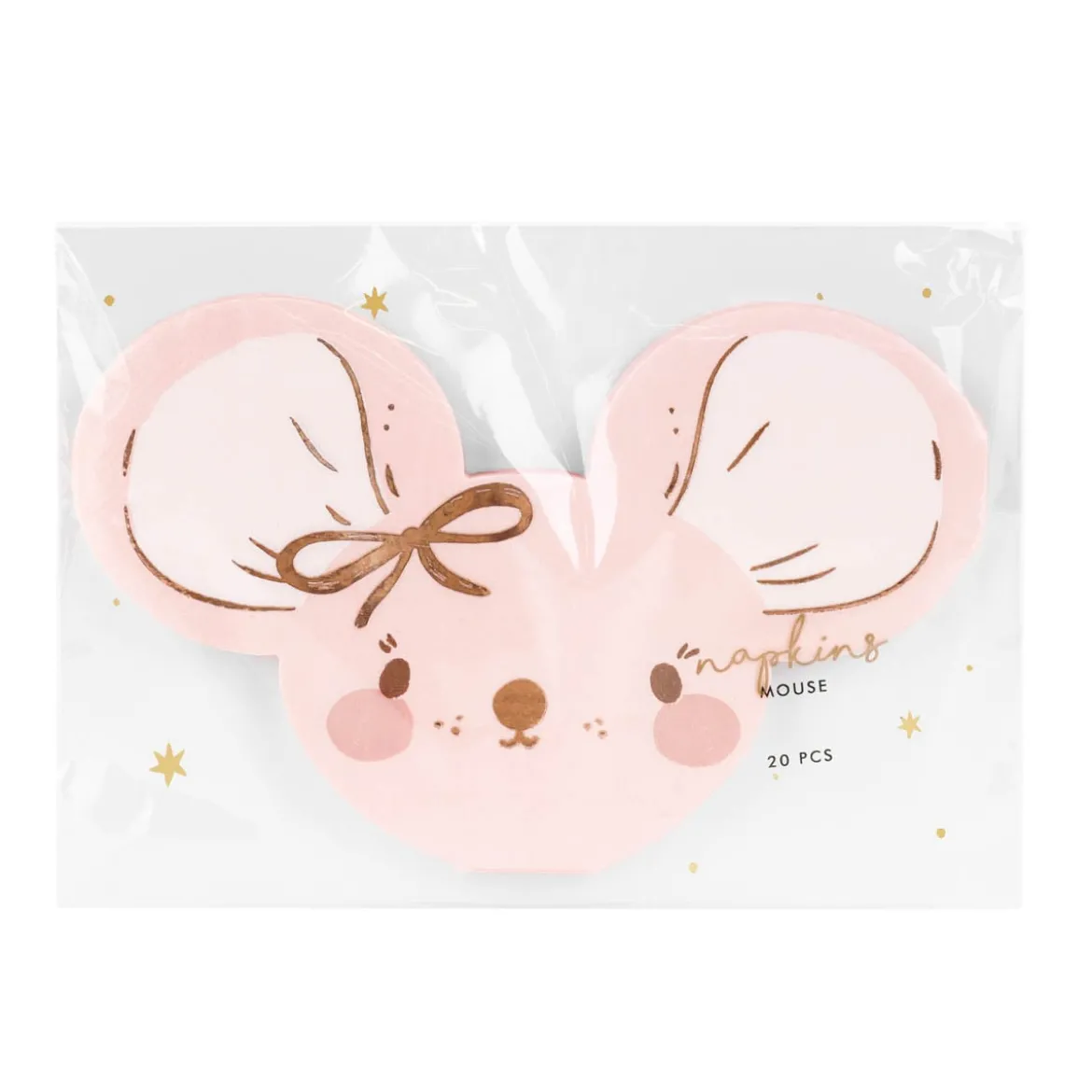 Papierservietten Maus rosa 16x10cm 2lagig 20 Stück