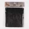 Papiertrinkhalm 80 Stück schwarz 20x0,5cm