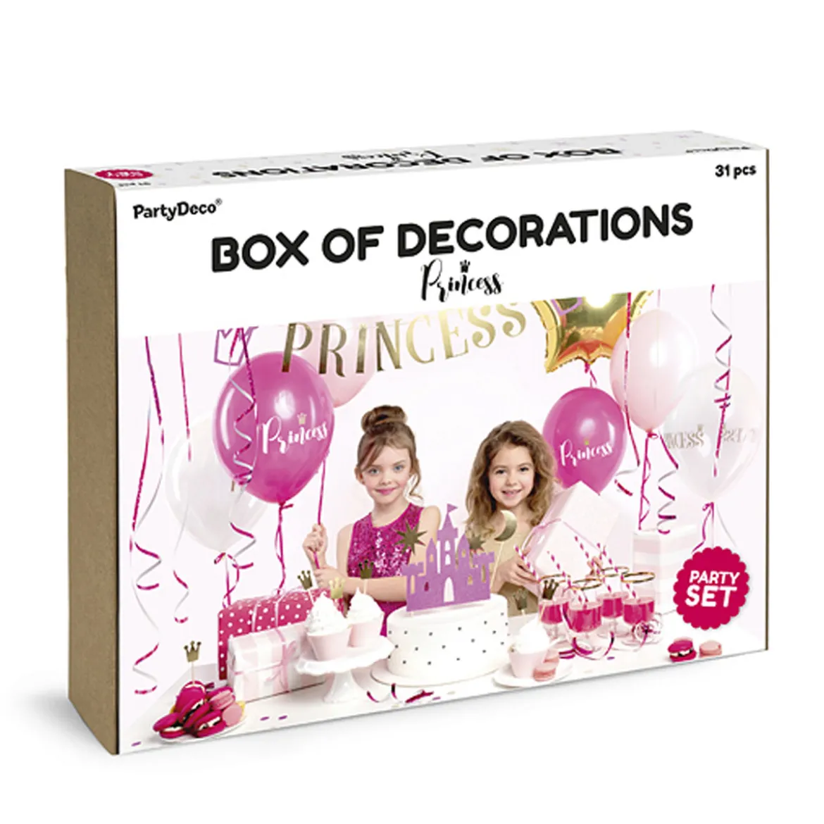 Party Dekoset Prinzessin für 6 Personen