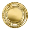 Party Pappteller uni gold 18cm Ø 6er Pack