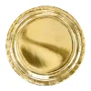 Party Pappteller uni gold 23cm Ø 6er Pack