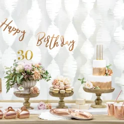 Party Pappteller uni rose-gold 18cm Ø 6er Pack
