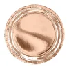 Party Pappteller uni rose-gold 23cm Ø 6er Pack