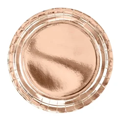 Party Pappteller uni rose-gold 23cm Ø 6er Pack