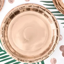 Party Pappteller uni rose-gold 23cm Ø 6er Pack