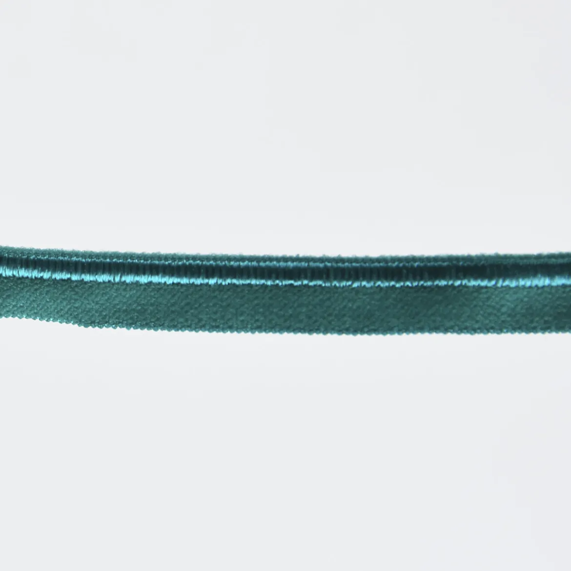 Paspelband Gummipaspel elastisch schimmernd Meterware smaragd Breite: 1cm