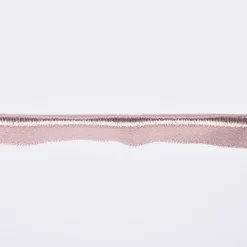 Paspelband Gummipaspel elastisch schimmernd Meterware puder rosa Breite: 1cm
