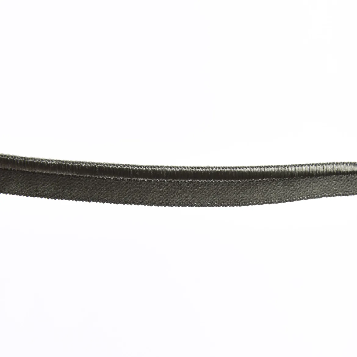 Paspelband Gummipaspel elastisch schimmernd Meterware army grün Breite: 1cm