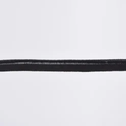 Paspelband Gummipaspel elastisch schimmernd Meterware anthrazit Breite: 1cm