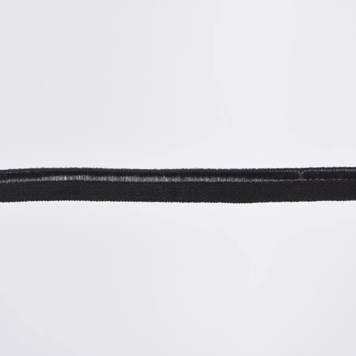 Paspelband Gummipaspel elastisch schimmernd Meterware anthrazit Breite: 1cm