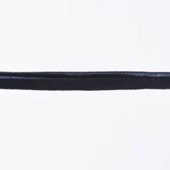 Paspelband Gummipaspel elastisch schimmernd Meterware marine blau Breite: 1cm