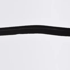 Paspelband Gummipaspel elastisch schimmernd Meterware schwarz Breite: 1cm
