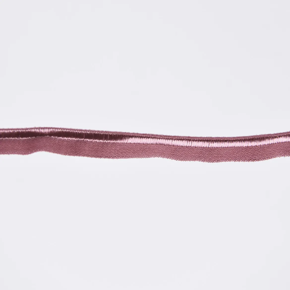 Paspelband Gummipaspel elastisch schimmernd Meterware altrosa Breite: 1cm