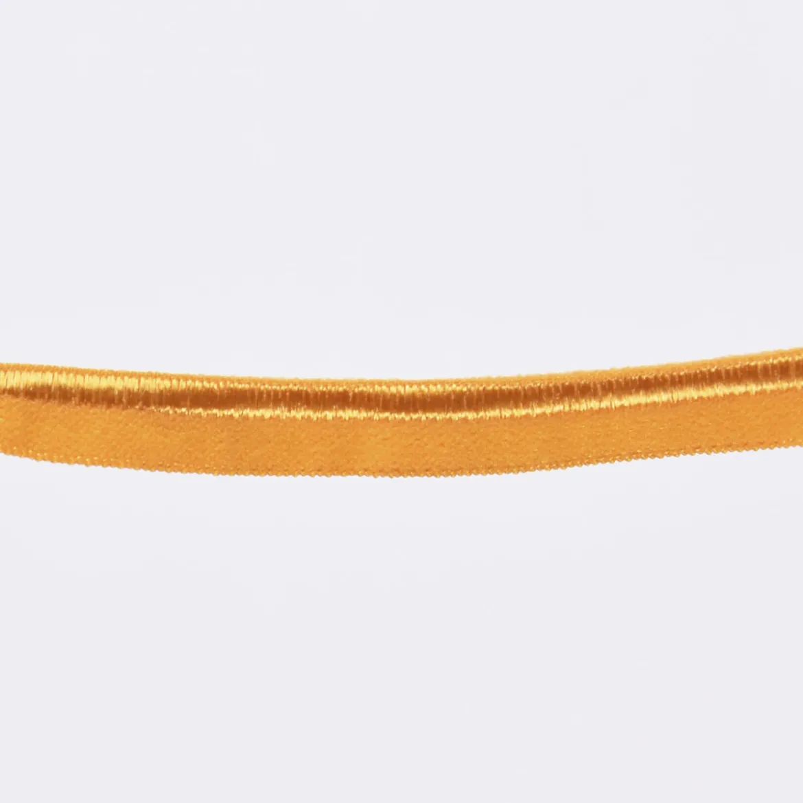 Paspelband Gummipaspel elastisch schimmernd Meterware mais gelb Breite: 1cm