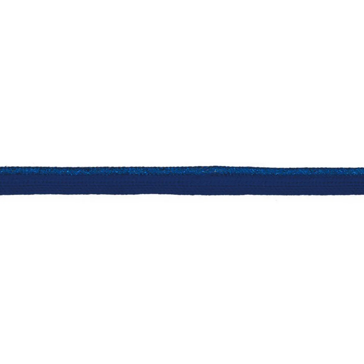 Paspelband Lurex Glitzer Meterware kobalt blau Breite: 1cm