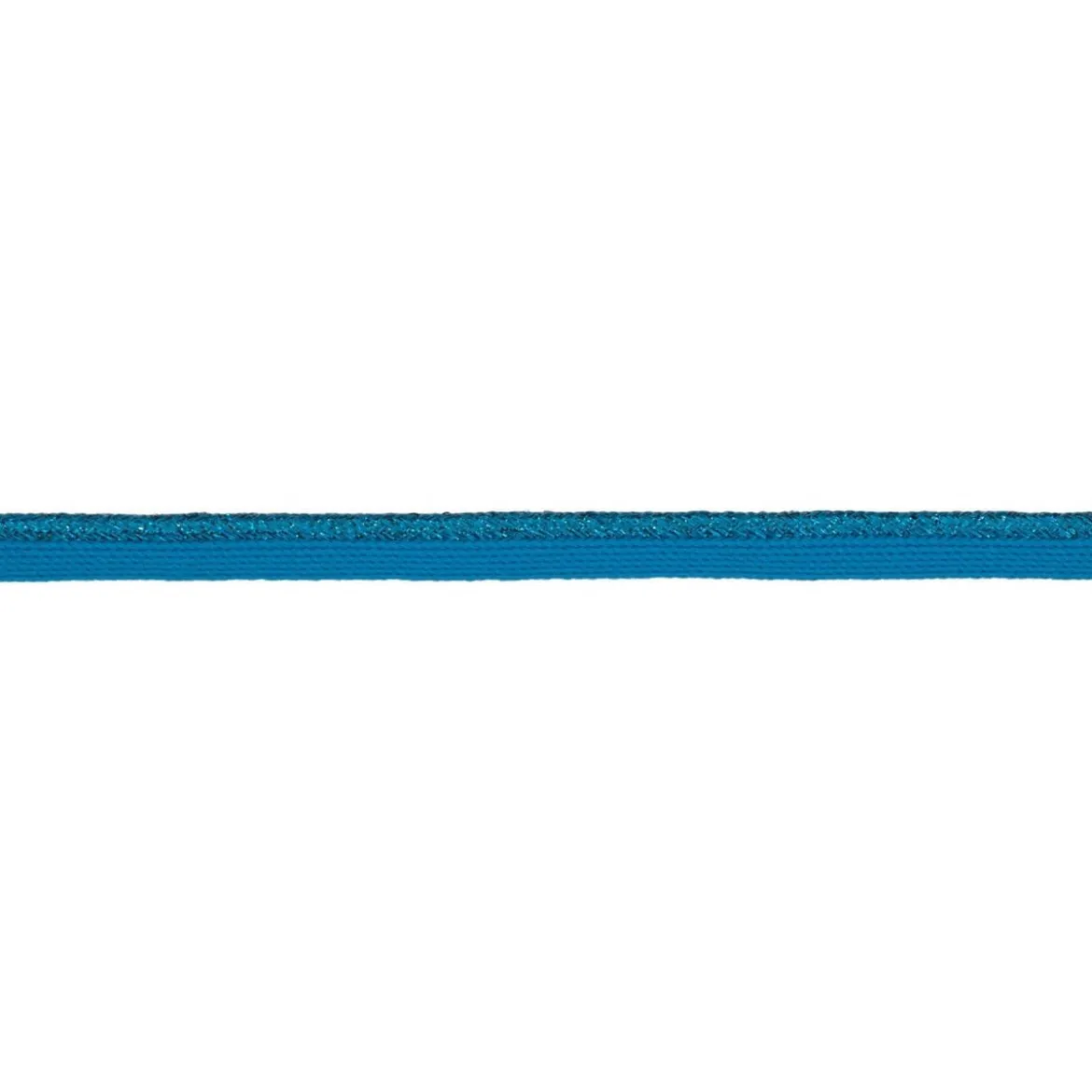 Paspelband Lurex Glitzer Meterware türkis Breite: 1cm