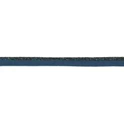 Paspelband Lurex Glitzer Meterware jeansblau Breite: 1cm