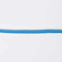 Paspelband Polyester aqua blau Glitzer Lurex Breite: 1cm