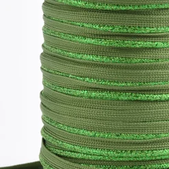 Paspelband Polyester dunkelgrün Glitzer Lurex Breite: 1cm
