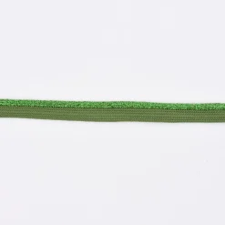 Paspelband Polyester dunkelgrün Glitzer Lurex Breite: 1cm