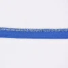 Paspelband Polyester jeansblau Glitzer Lurex Breite: 1cm