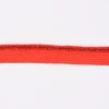 Paspelband Polyester rot Glitzer Lurex Breite: 1cm