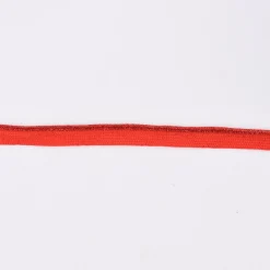 Paspelband Polyester rot Glitzer Lurex Breite: 1cm