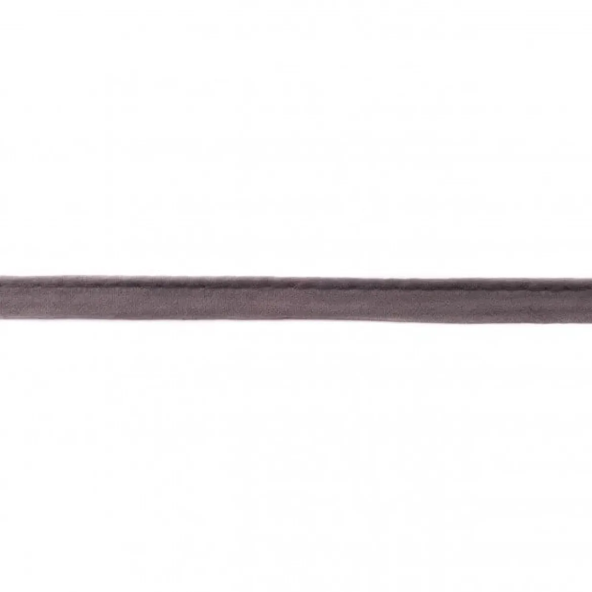 Paspelband Velourleder-Optik dunkelgrau Meterware Breite: 1cm