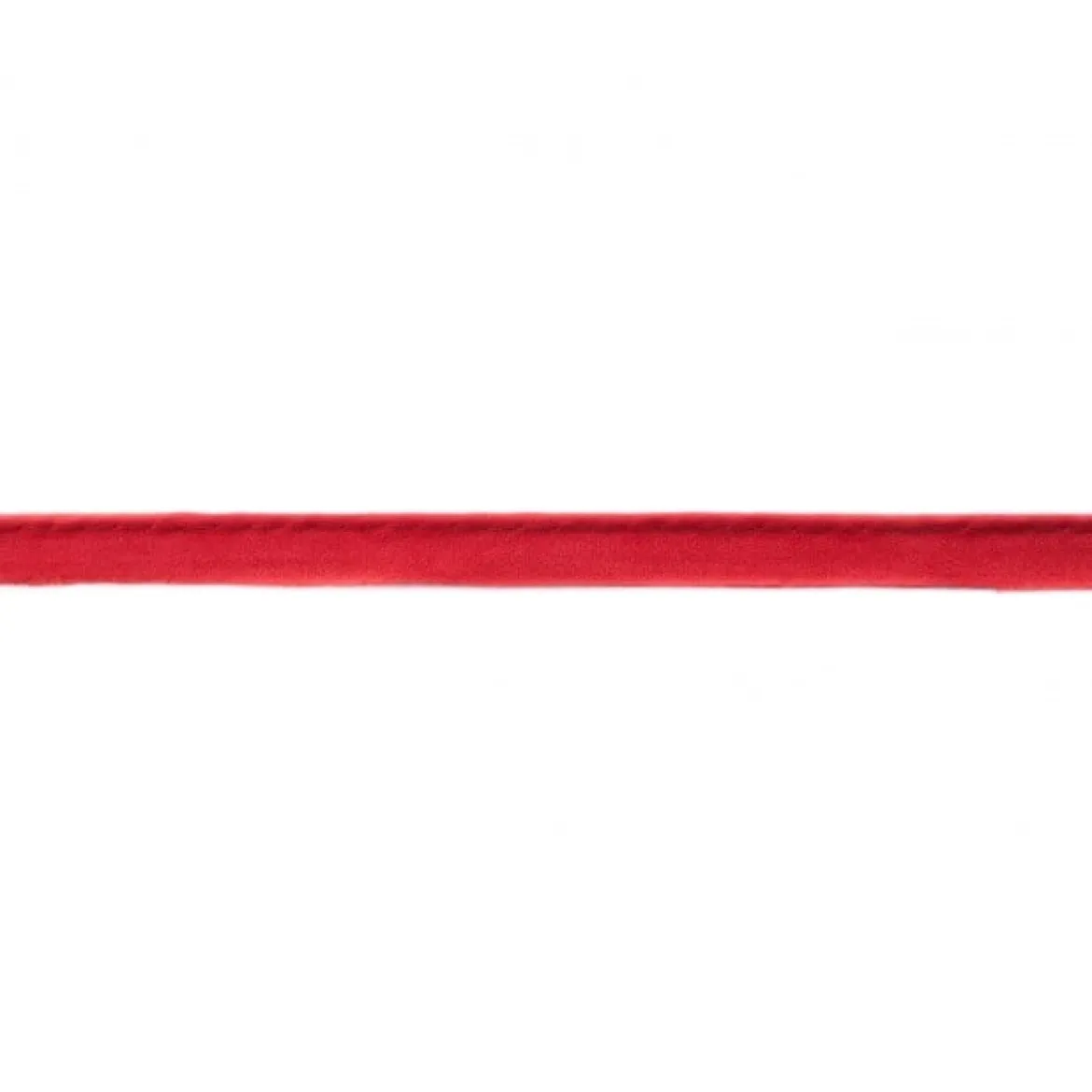Paspelband Velourleder-Optik rot Meterware Breite: 1cm