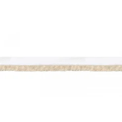 Paspelband zweifarbig Meterware weiß natur Breite: 1cm