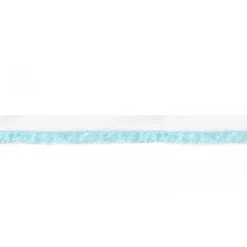 Paspelband zweifarbig Meterware weiß hellblau Breite: 1cm